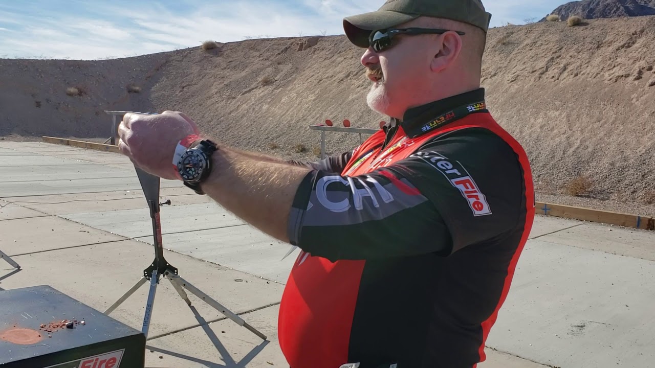 Sinter Fire Frangible Ammo Demo 1 - Shooting Steel Up Close With A Pistol: SHOT Show 2020