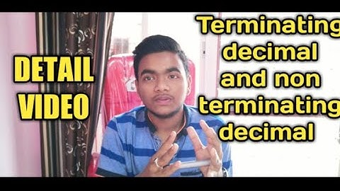 How to know that the rational number is terminating or non terminating without doing actual division