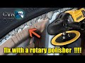 How to remove curb rash on any rim with a rotary polisher