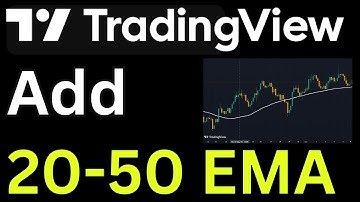 How to Add 20-50 EMA on TradingView - Simple Tutorial