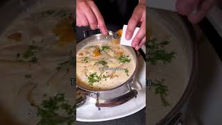 Tableside paccheri pasta with truffle and cheese. Delicious, creamy, and all that truffle! 😋 Wou...