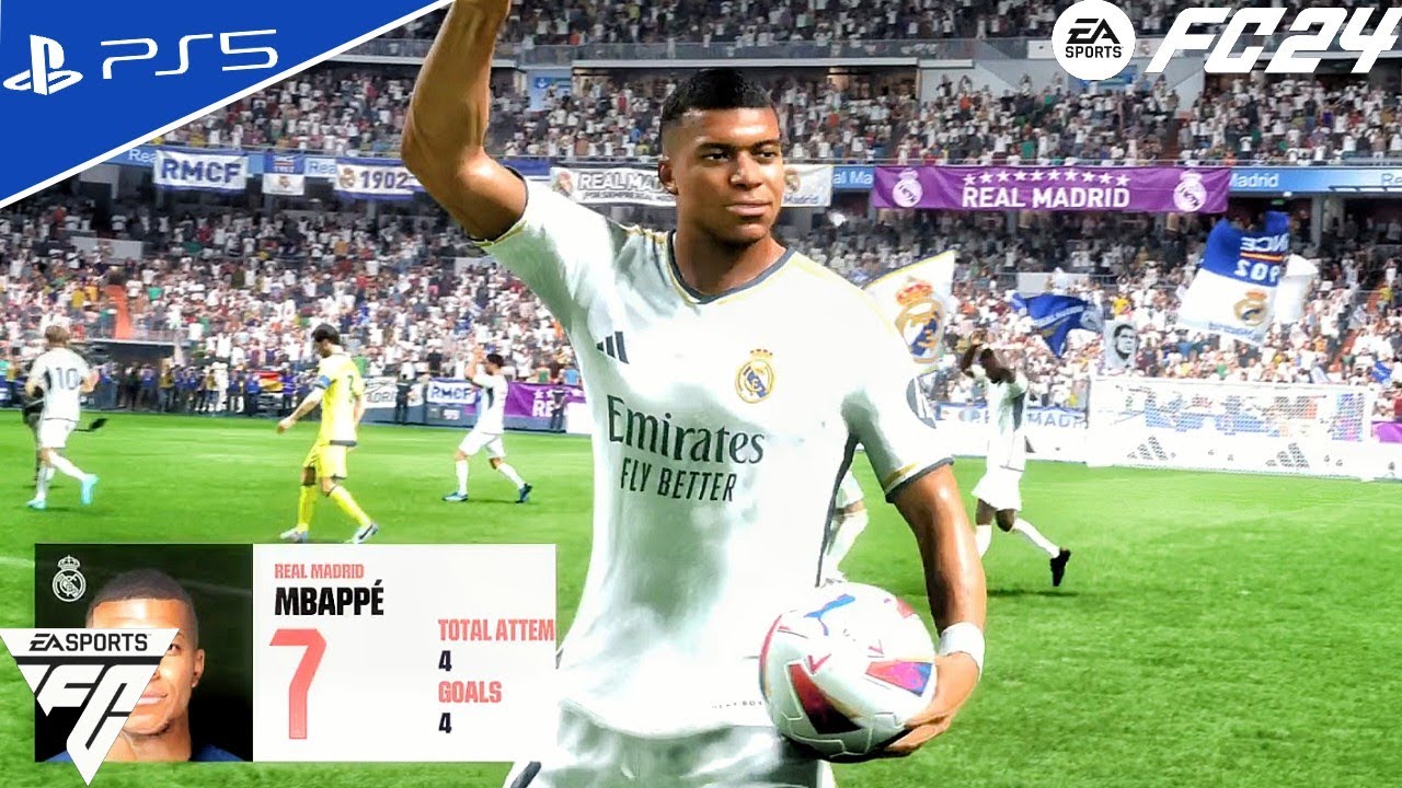 FC 24 - Real Madrid vs Villarreal - La Liga 2024/25 Match Ft. Mbappe ...