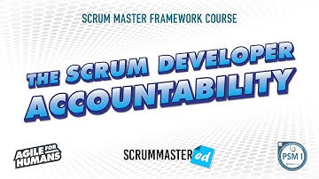 Scrum 101 - The Scrum Developer Accountability
