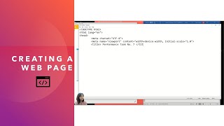 Week 8 : Creating a Web Page Video Lesson