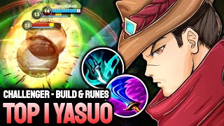 WILD RIFT YASUO - TOP 1 YASUO GAMEPLAY - CHALLENGER RANKED