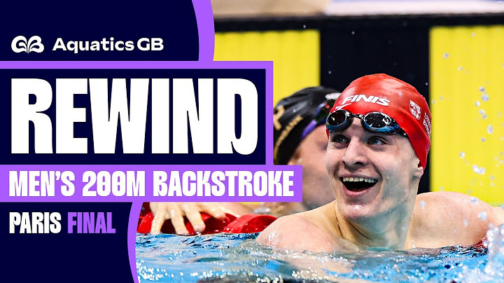 "He wasn't even in the picture!" 🖼️ | Men's 200m Backstroke Paris Final | AGB Swimming Champs 2024