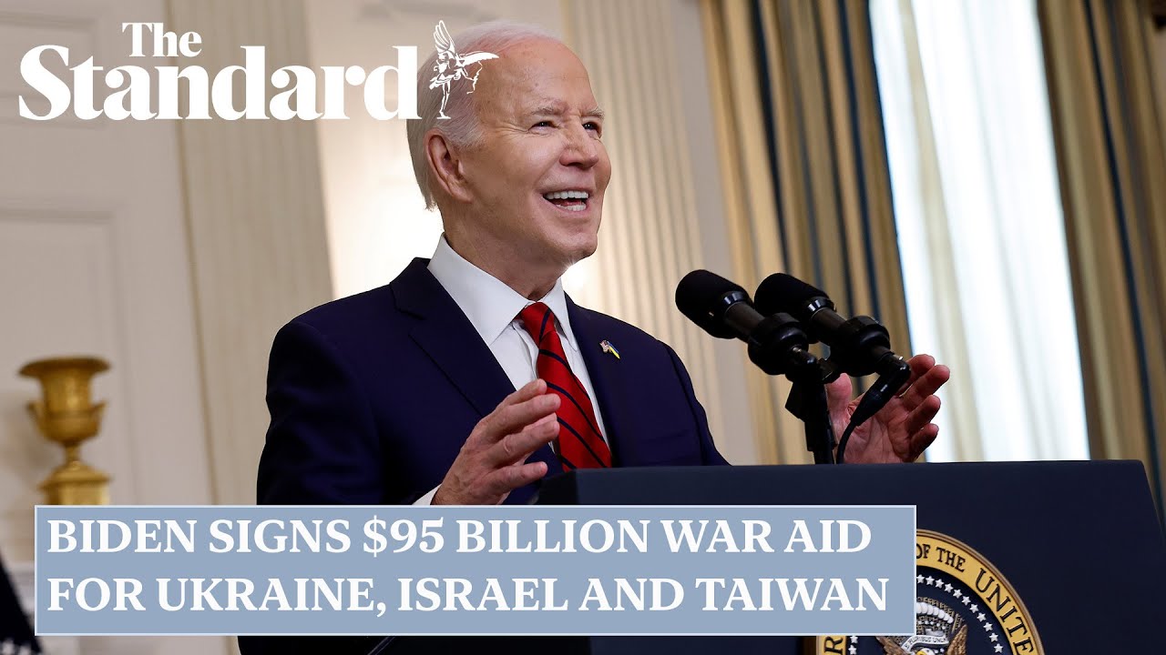 Joe Biden signs 95 billion dollar war aid measure for Ukraine, Israel and Taiwan