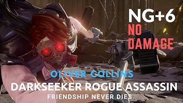 Code Vein - Oliver Collins Boss Fight NG+6 No Damage (Darkseeker Build Set; Rogue Assassin)