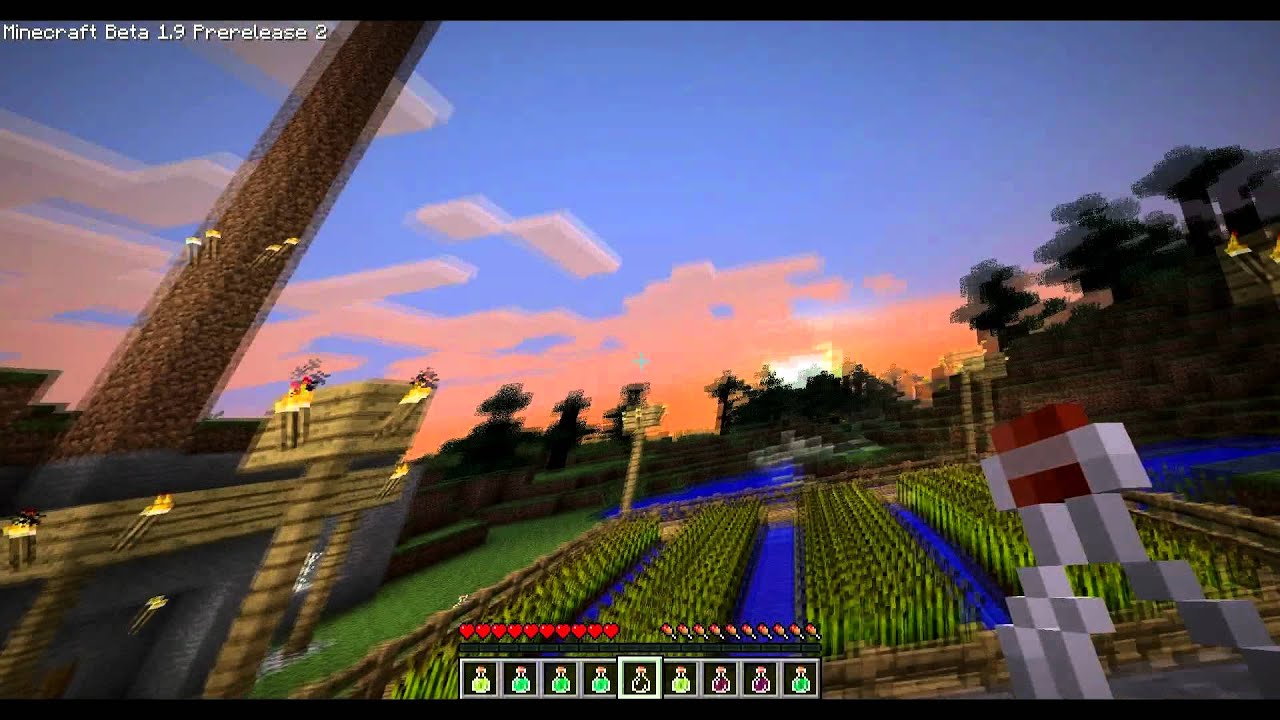 Minecraft Beta 1.9 Pre-release 2 (Nausea Potion) - YouTube