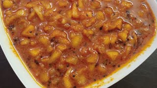 Yellow cucumber pickle / side dish for dosa and uttapam / pachadi budamakaya pachadi / pickle