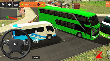 2025 new coach bus simulator 💥 || indonesia bus simulator part-6 #bus #game #simulator #comman  