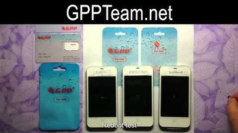 GPP SIM unlocks iPhone 4S All version! No Jailbreak! No Dial 112!