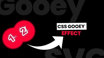 how to create a gooey effect using svg filter || only css animation || no javascript