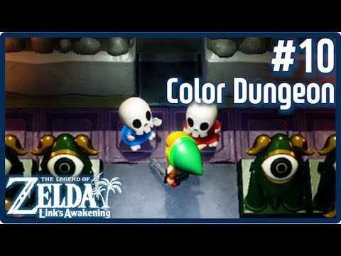 Zelda Link's Awakening (Part 10) - Color Dungeon Walkthrough(red mail ...