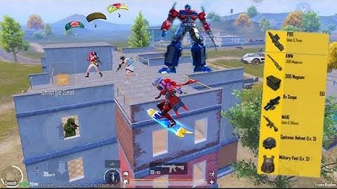 FIGHT WITH ROBOT BEST LOOT GAMEPLAY ON 3.9 UPDATE PUBG MOBILE