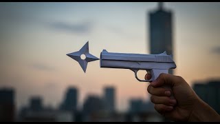Gun kagaj ki Banduk Banana Sikho || Ninja gun || पेपर गन कागज की  निनजा गन सीखो