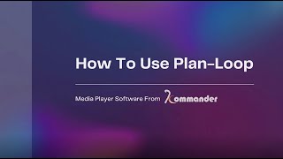 Use of the Kommander T3 plan-loop
