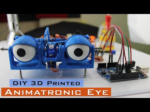 DIY 3D Printed Animatronic Eye using Arduino | Arduino Projects | DIY Electronics