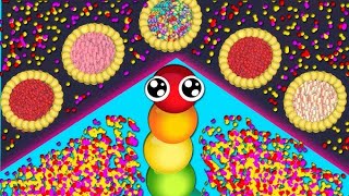 OMG 🐍 SNAKE RAINBOW GETR HILARIOUS SNAKES FOOD HERE 🐍 BEST EPIC SNAKE IO GAMEPLAY 🐍#snakeio #150  screenshot 5