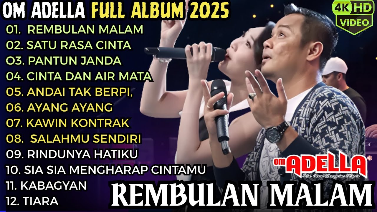 REMBULAN MALAM - SATU RASA CINTA -  PANTUN JANDA  || ADELLA TERBARU 2025