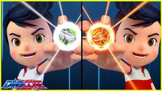 Dinocore Game S04 Episode 01 D And Silver Badge Cartoon For Kids Dinosaurs Animation Robot