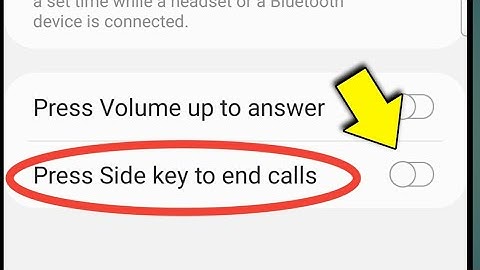 Press Side Key To End Calls | Samsung Mobile Phone A50/F41/F62/M31/M21/A12