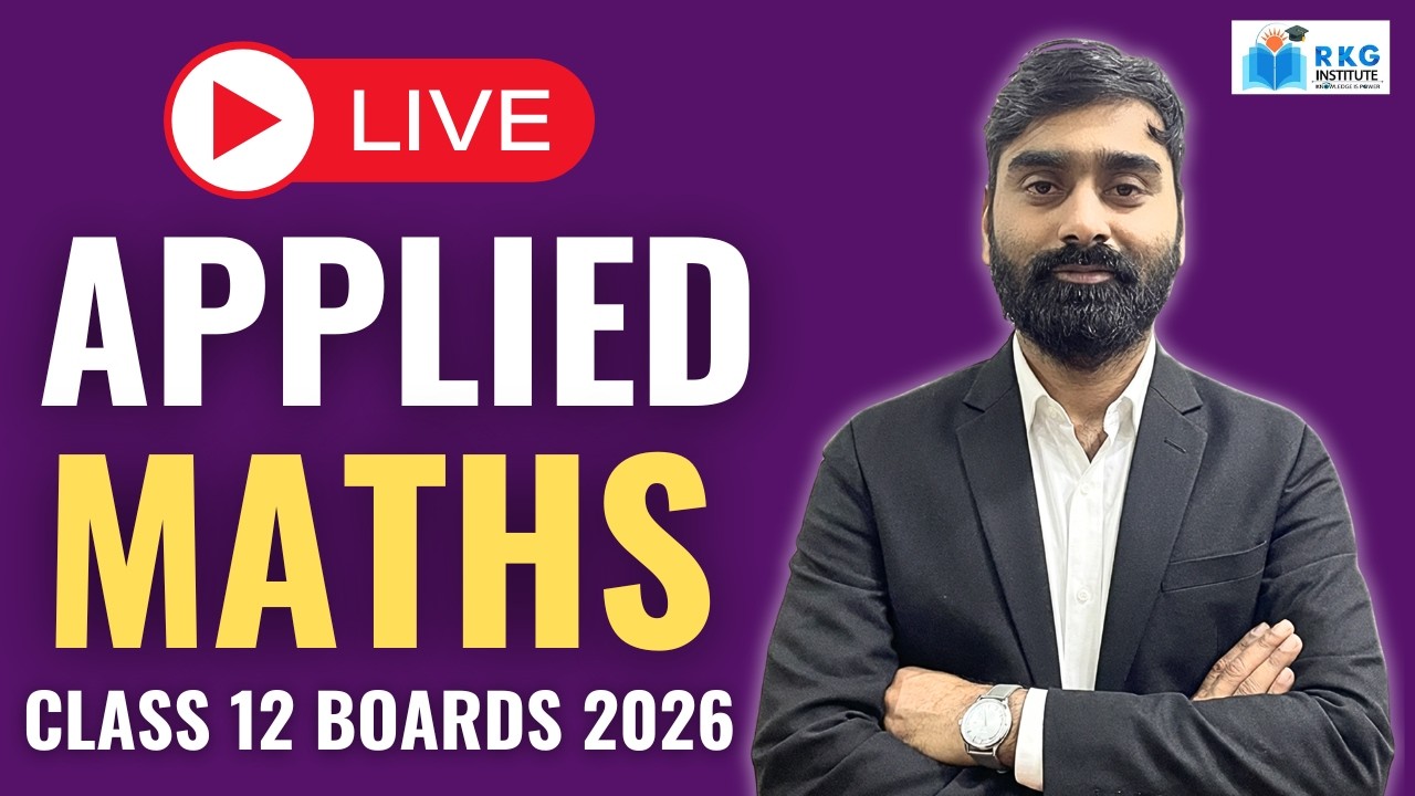 Class 12 Applied Maths | Live Revision - Differentiation - YouTube