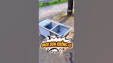 Thiết kế 2 trong 1: vừa đựng đá, vừa rửa tay tiện lợi #thungdainox #hocrua #chauruainox