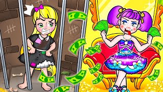[🐾paper doll🐾] Poor vs Rich Rapunzel Mother And Daughter in Prison | Rapunzel Compilation 놀이 종이