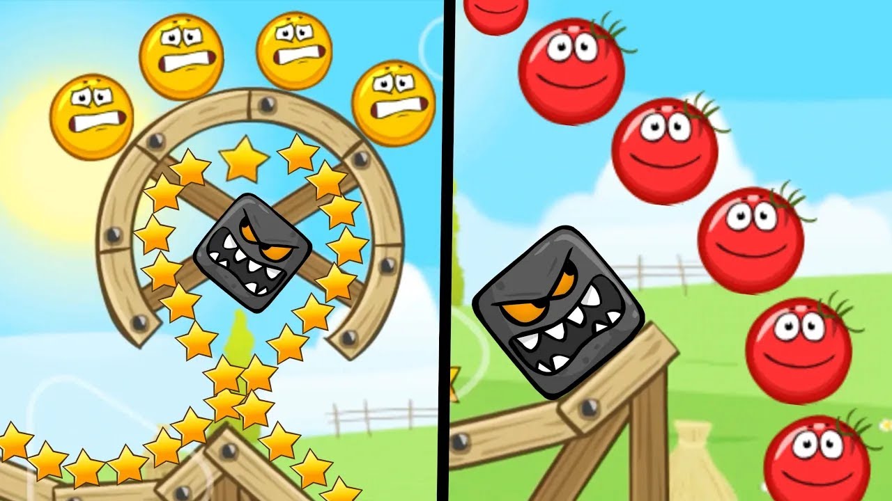 Red Ball 4 - Black Box - All Levels - Green Hills - Desert Hills - Funny Superspeed Gameplay