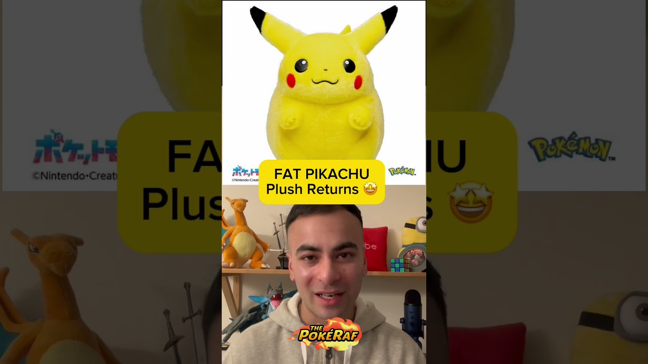 Толстый Пикачу, плюшевый покемон, возвращается 🤩 