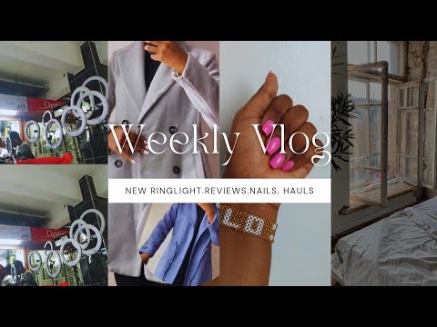 VLOG❤ :New Ringlight Unboxing||Nails💅||Body Wash Review+More @AMOLLODIARIES