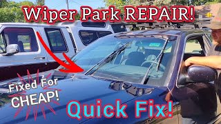 Wipers Stuck UP? Wiper Park Clutch REPAIR For CHEAP! Crown Vic Or Grand Marquis  Quick Fix!