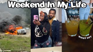 vlog: spend two days with me | car caught on fire + hanging w/ friends + tiktoks + clubbing, etc