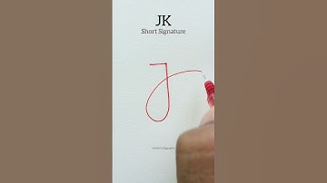 JK Initial Short Signature #shorts
