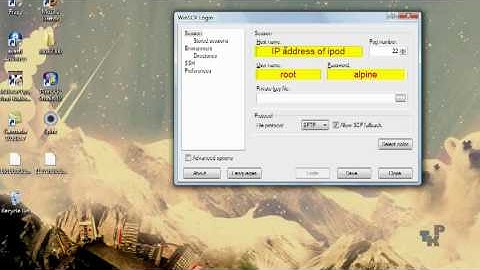 SSH into your Ipod touch and Iphone (part 1)