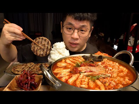 보드라운 알과 곤이을 가득넣고 뜨끈하게 알탕 갑시다 대박 레전드 먹방 Altang Spicy Fish <strong>Roe</strong> Soup eatingshow realsound koreanfood Mu