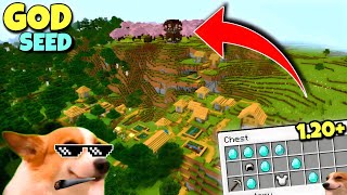 🔥(God Seed)🌱 For Minecraft 1.20 Bedrock & Pocket Edition Seed Minecraft 1.20 Minecraft Seeds