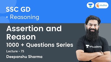 Assertion and Reason | 1000+ Questions Series | Reasoning | Deepanshu Sharma