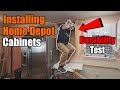 Home depot kitchen remodel  upper cabinets  expert install  the handyman 