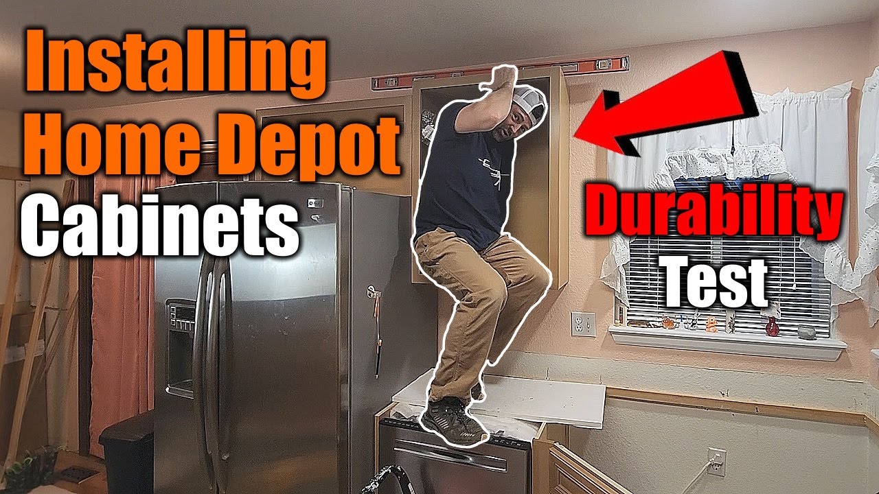 Home Depot Kitchen Remodel | Upper Cabinets | Expert Install | THE HANDYMAN |