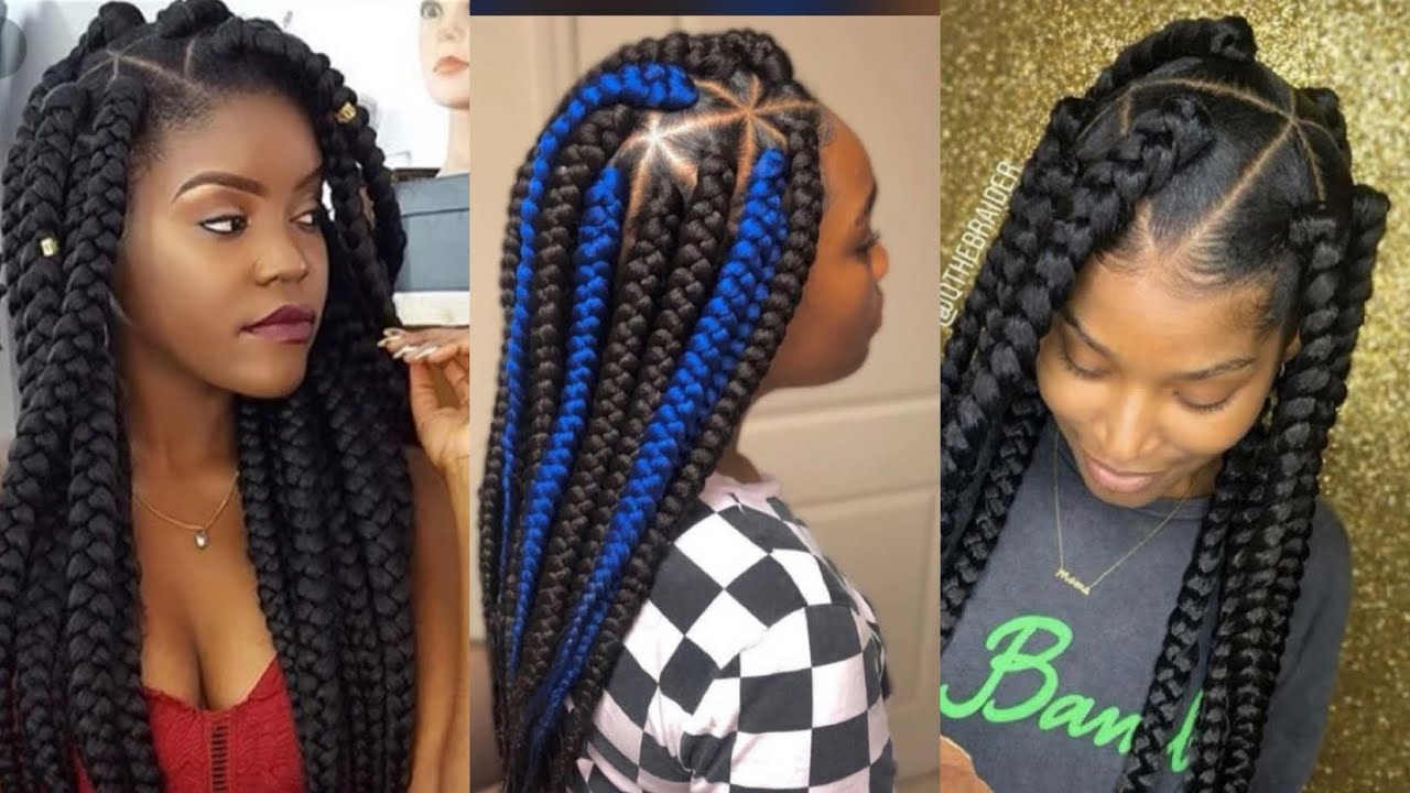 2020 NEW JUMBO BOX BRAIDS HAIRSTYLES FOR BLACK WOMEN - YouTube