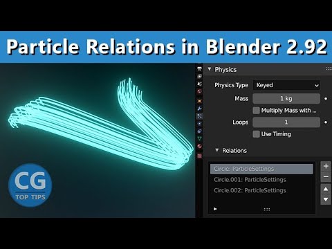 Particle Relations - Render Curve Guided Particles as Path in Blender 2 ...