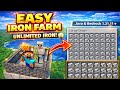Minecraft Easy Iron Farm Tutorial | Unlimited Iron | Java &amp; Bedrock 1.21.11+