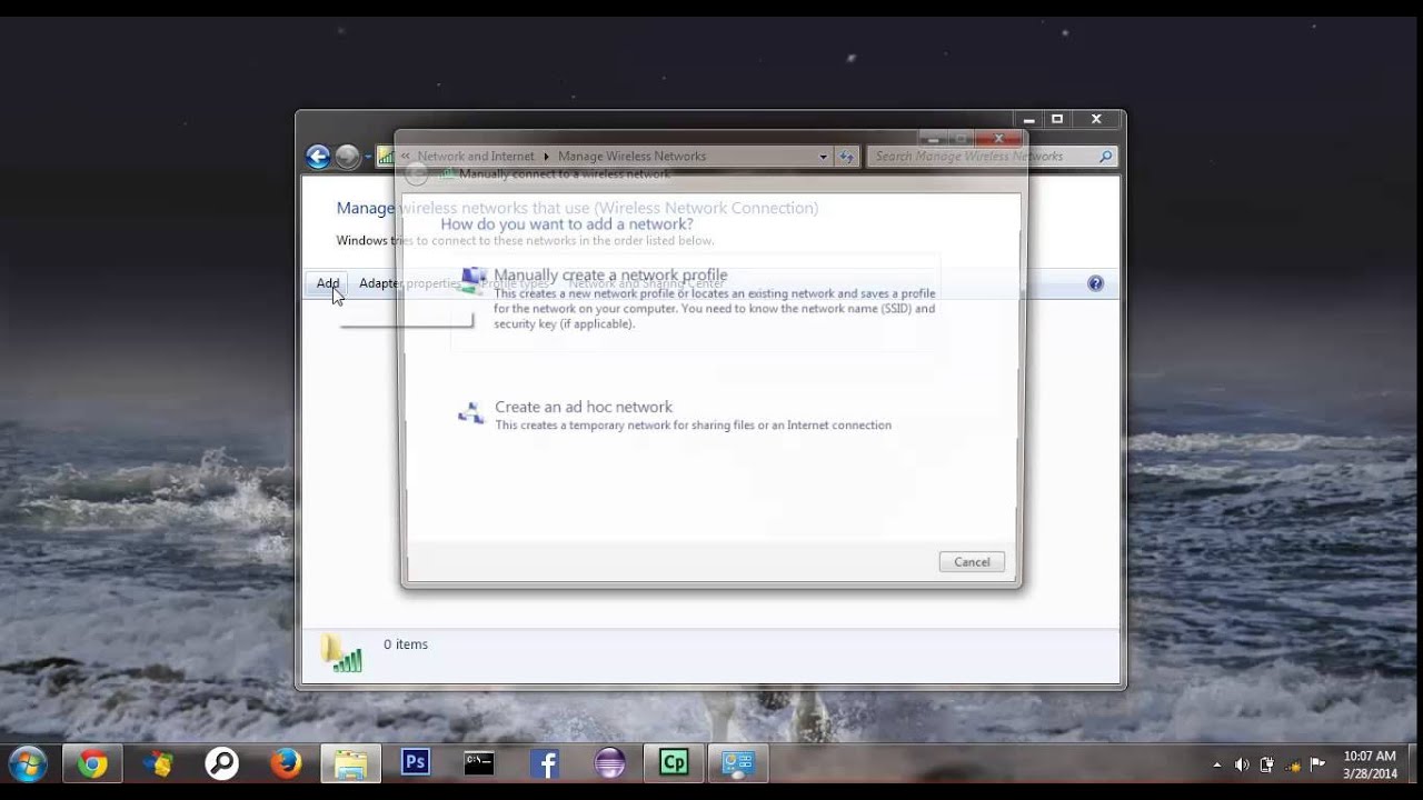 How to Manually Configuring Wireless Network - YouTube