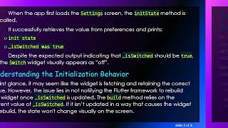 Understanding the Unexpected Behavior of Widget Initialization in Flutter Switch Widgets