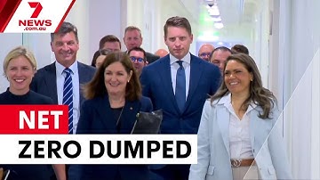 Liberals dump net zero target amid coalition infighting | 7NEWS