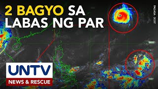 WEATHER UPDATE: 2 bagyo sa labas ng PAR, patuloy na binabantayan ng PAGASA
