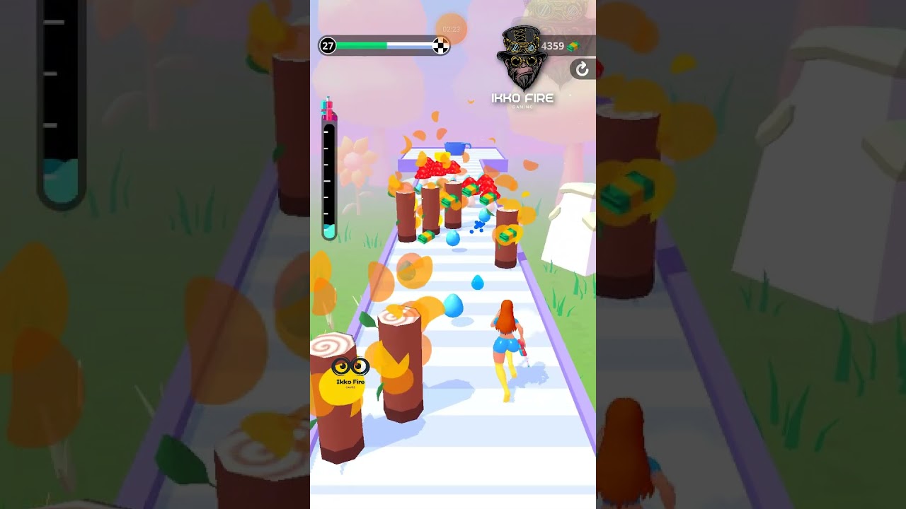 NOOB vs PRO vs HACKER 🎮 Squirt Gun Girl: Garden Runner 💦 Gameplay 🔫 MAX LEVEL in Squirt Gun Girl