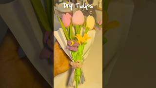 Diy tulip flowers #diy #craft #shorts